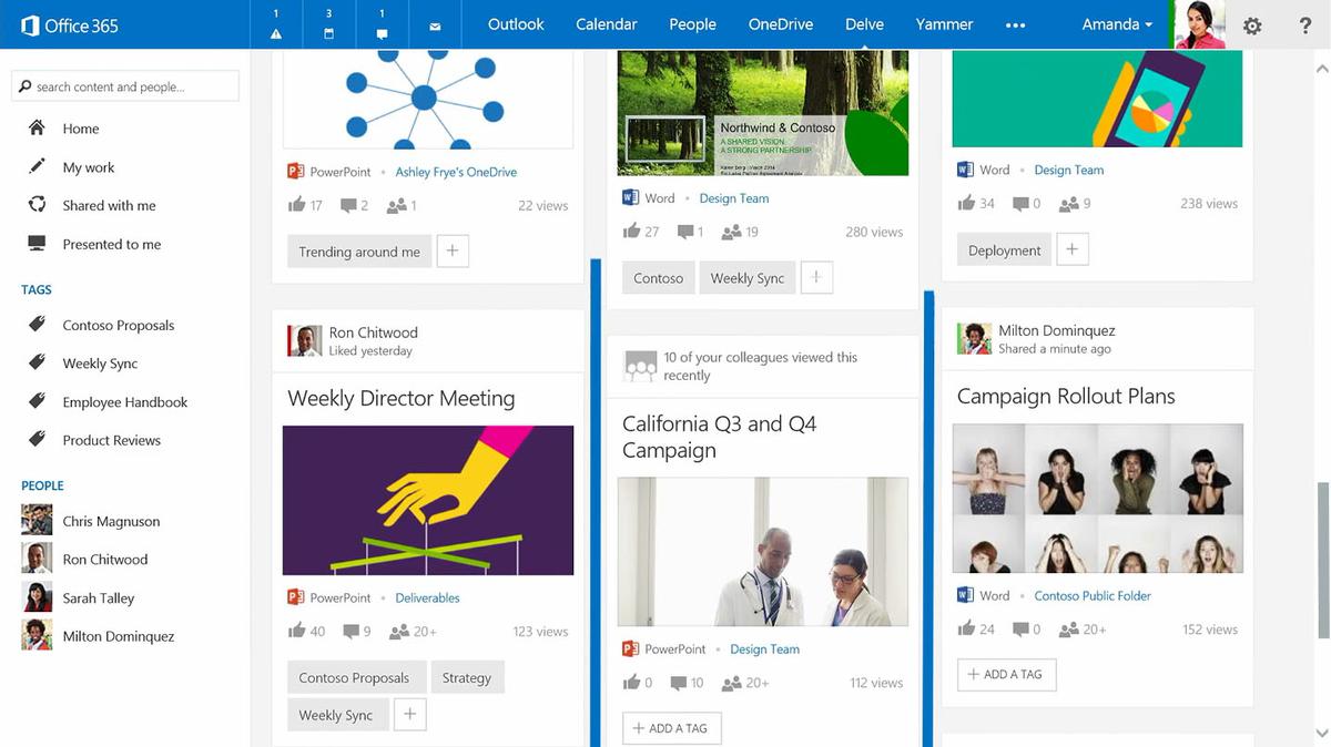 Microsoft lanciert neue Office-365-Anwendung Delve