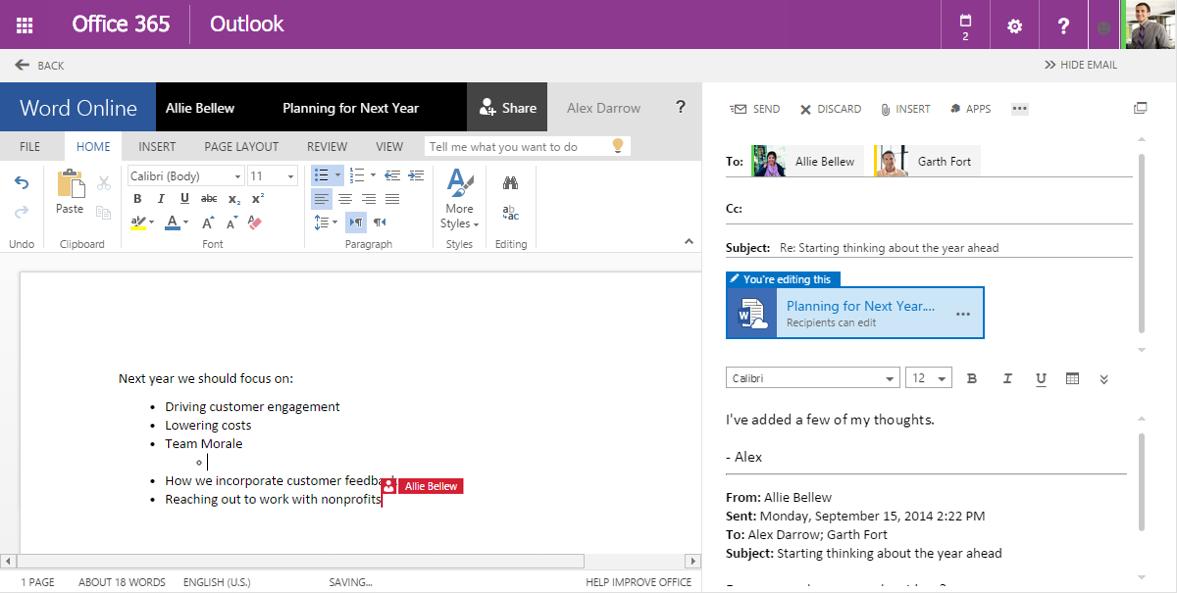 Microsoft spendiert Outlook Web App Onedrive-Integration