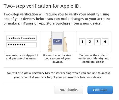 Zwei-Faktor-Authentifizierung für Apple ID jetzt auch in der Schweiz