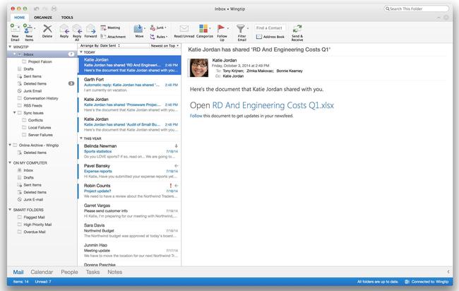 Microsoft legt Outlook für Mac neu auf
