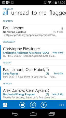 Outlook Web Access kommt für Android