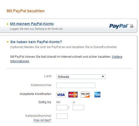 Paypal schafft Option 'Konto nicht erforderlich' ab