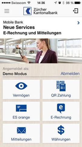 ZKB-App ermöglicht Geldüberweisung zwischen Smartphones