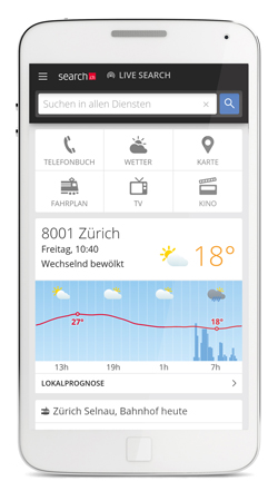 Search.ch mit neuem Mobile-Auftritt