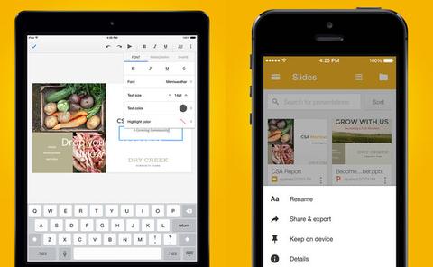 Google bringt Slides für iOS