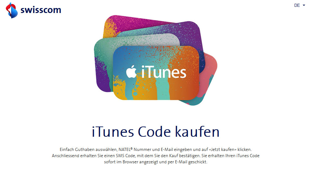 Swisscom lässt iTunes-Einkäufe via Handyrechnung bezahlen