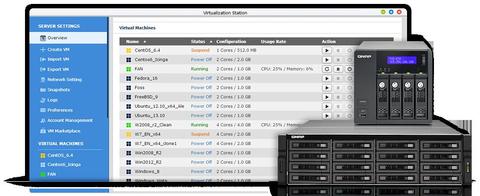 Qnap ermöglicht virtuelle Maschinen auf seinen NAS