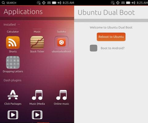 Android und Ubuntu auf einem Handy