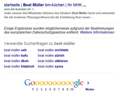Google löscht erste Suchergebnisse
