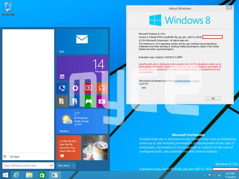 Windows 9: Neue Screenshots aufgetaucht