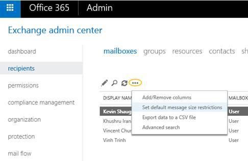 Office 365 erlaubt neu Mail-Anhänge bis 150 MB