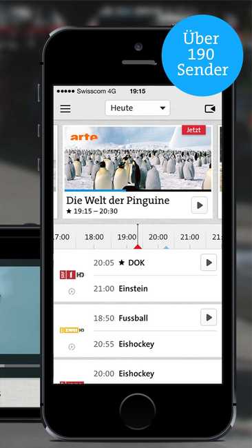 Gratis TV Air für Natel-Infinity-Kunden von Swisscom