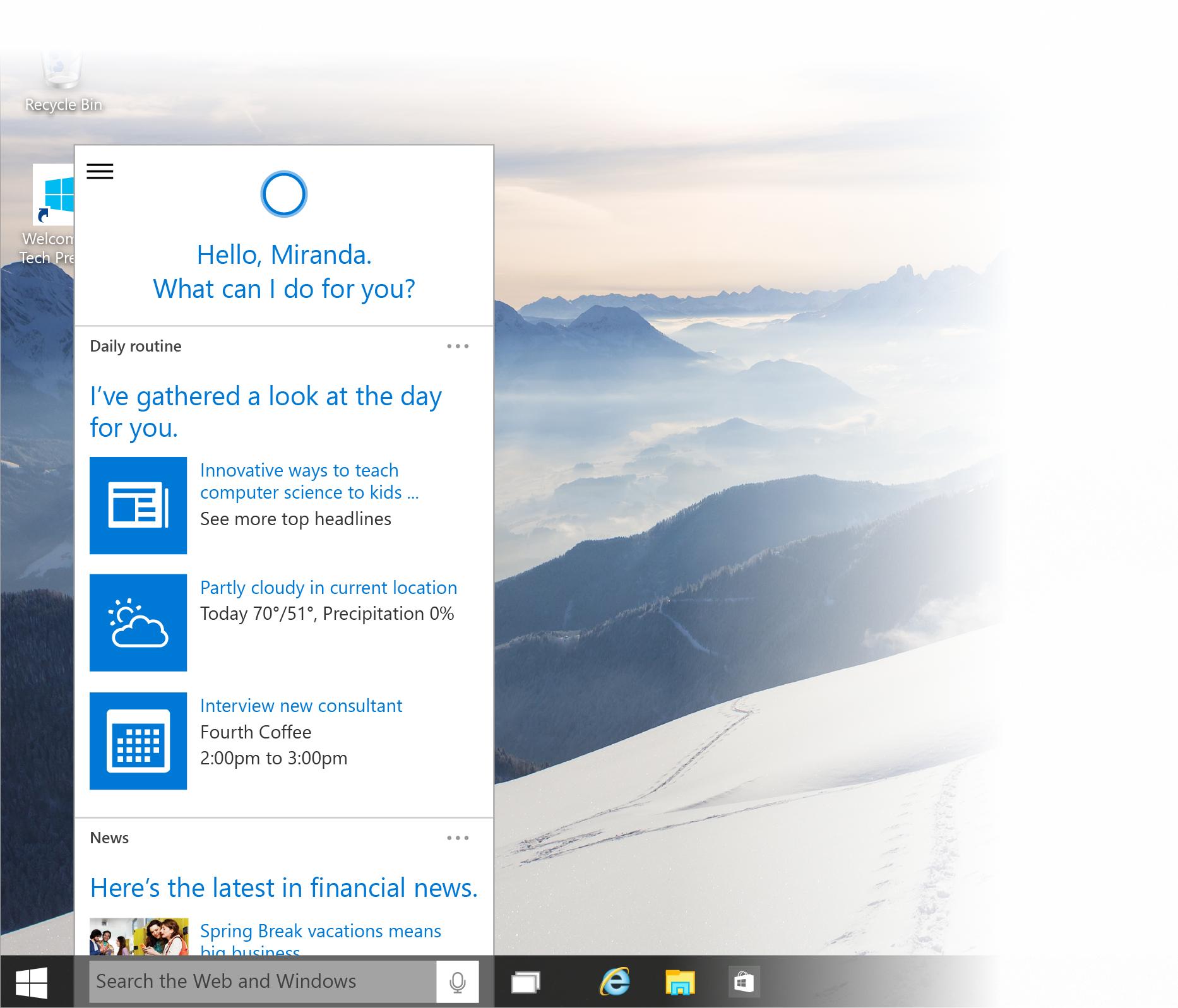 Microsoft Cortana: Bald auch als App für Android und iOS?