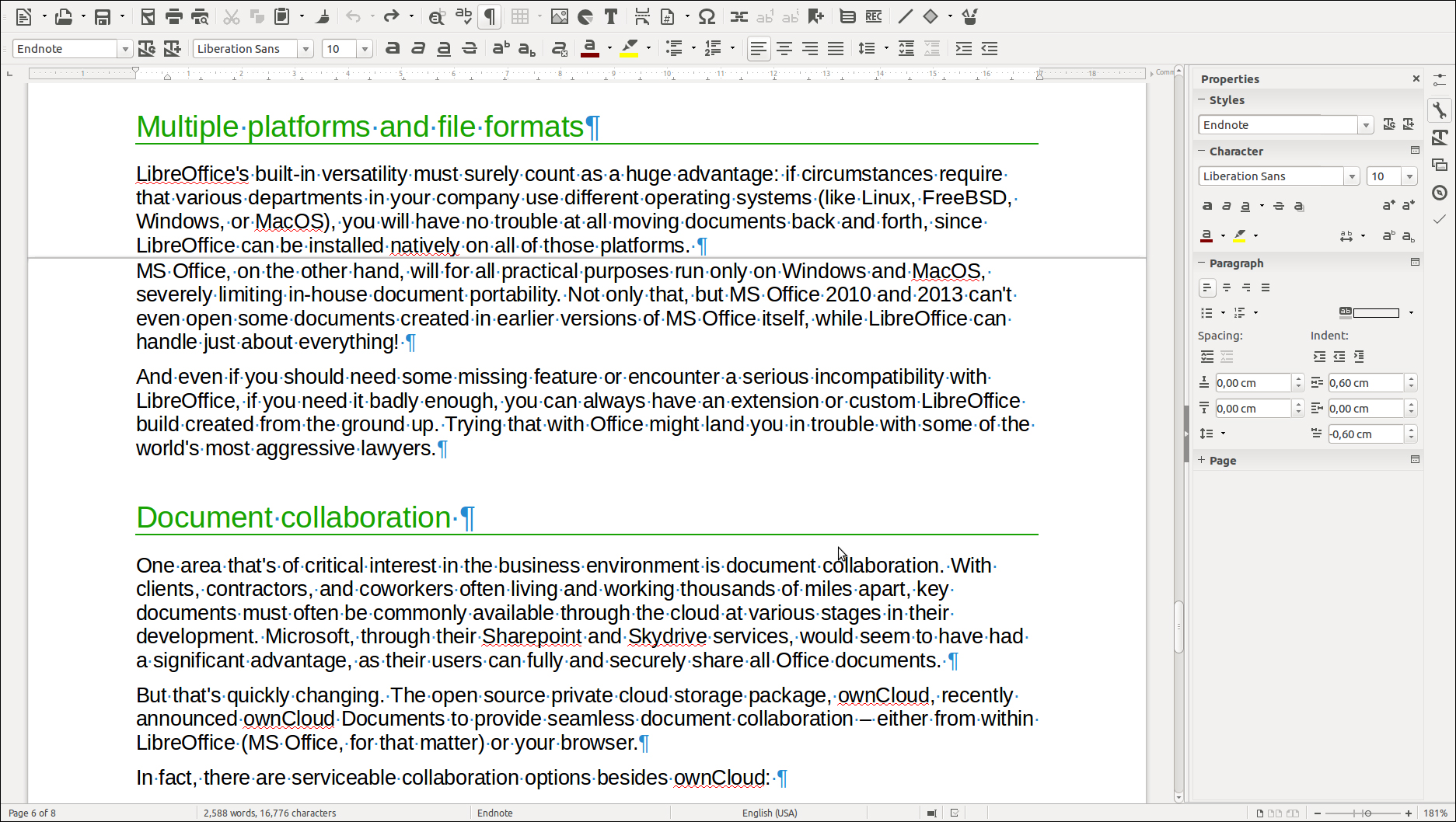 Libreoffice steht in der Version 5.1.1 bereit