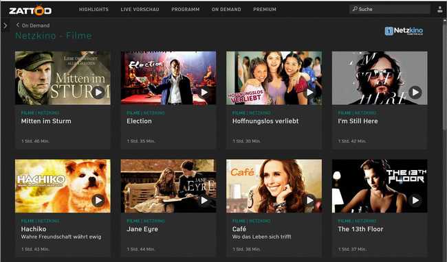Zattoo erweitert Angebot mit Filmen auf Abruf