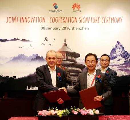 Swisscom vertieft Zusammenarbeit mit Huawei