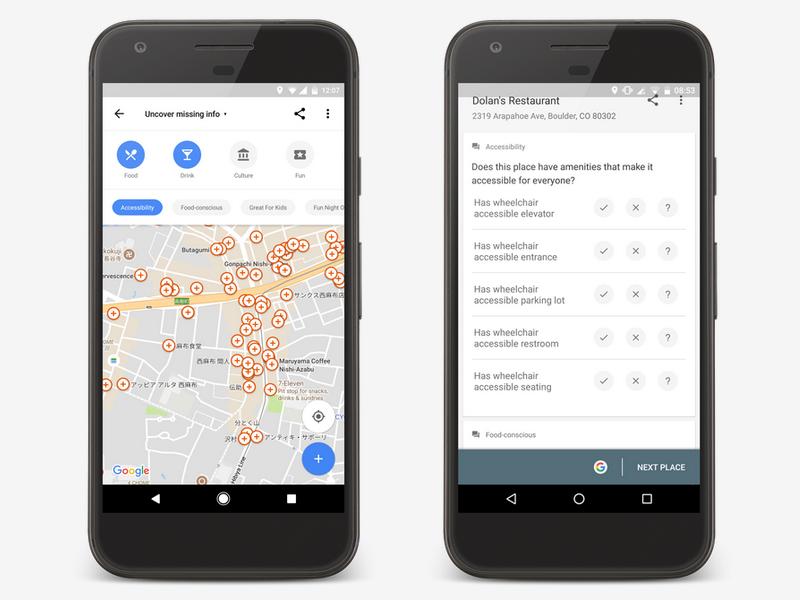 Google Maps will barrierefreie Orte anzeigen