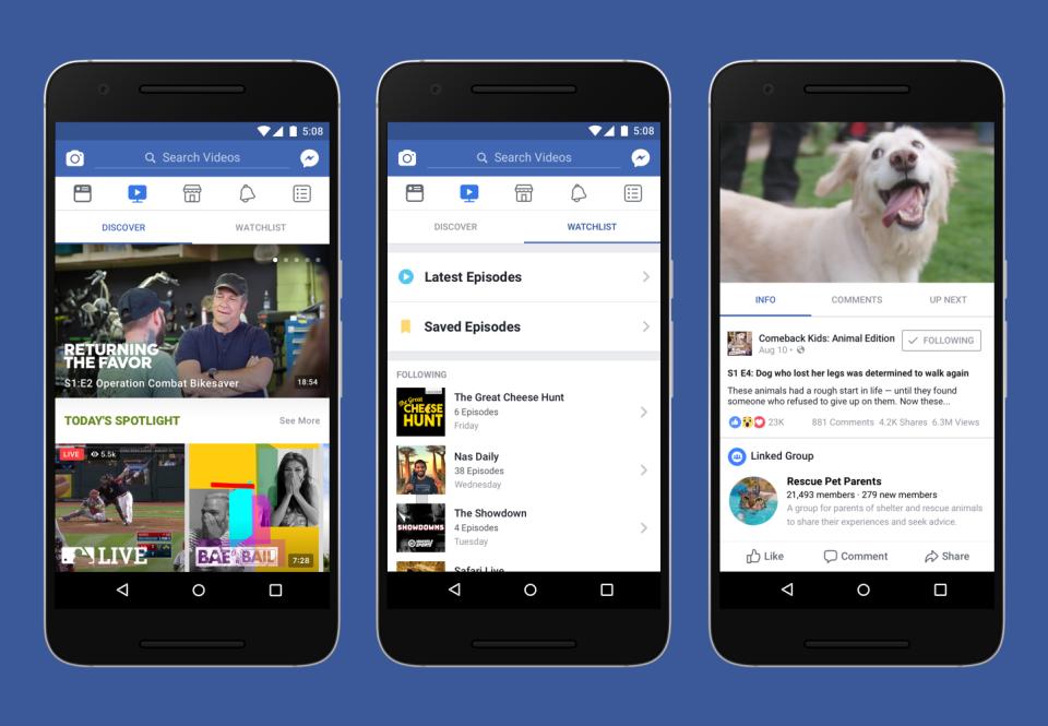 Facebook lanciert Videoplattform