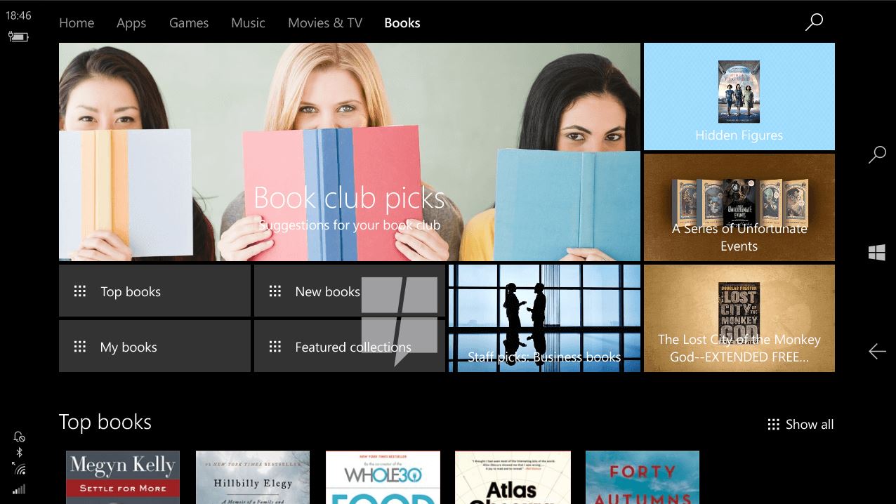 E-Books kommen in den Windows Store