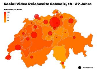 Erste Schweizer Gesamtreichweiten-Rechnung zu Social-Video-Werbung