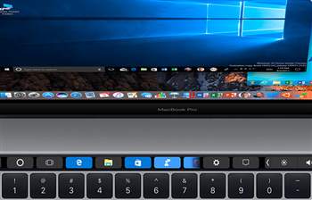 Macbook-Touch-Bar lässt sich dank Parallels Desktop auch unter Windows nutzen 