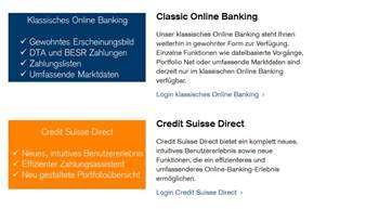 Credit Suisse überarbeitet sein E-Banking