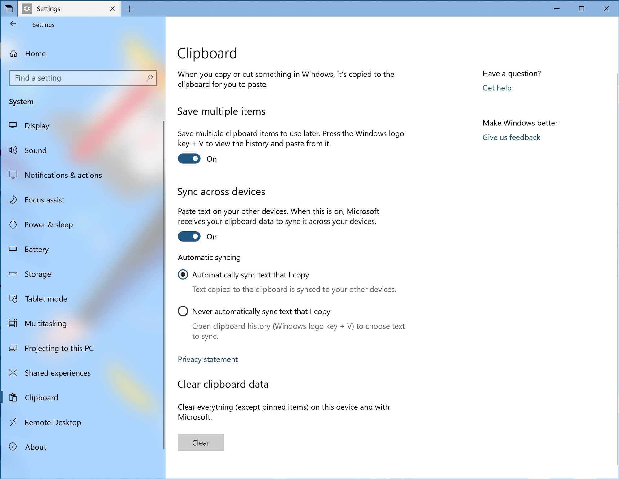 Windows 10 kriegt Cloud-Clipboard