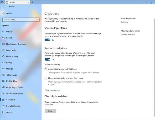 Windows 10 kriegt Cloud-Clipboard