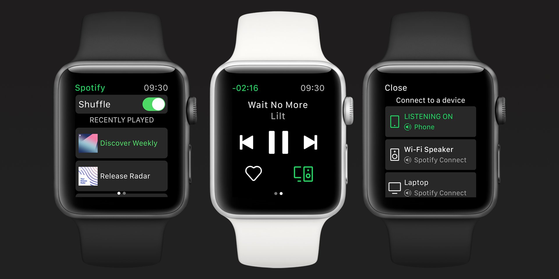 Spotify auf der Apple Watch kommt mit eingeschränkter Funktionalität