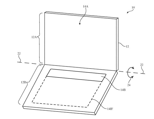 Apple-Patent zeigt Notebook ohne physische Tastatur