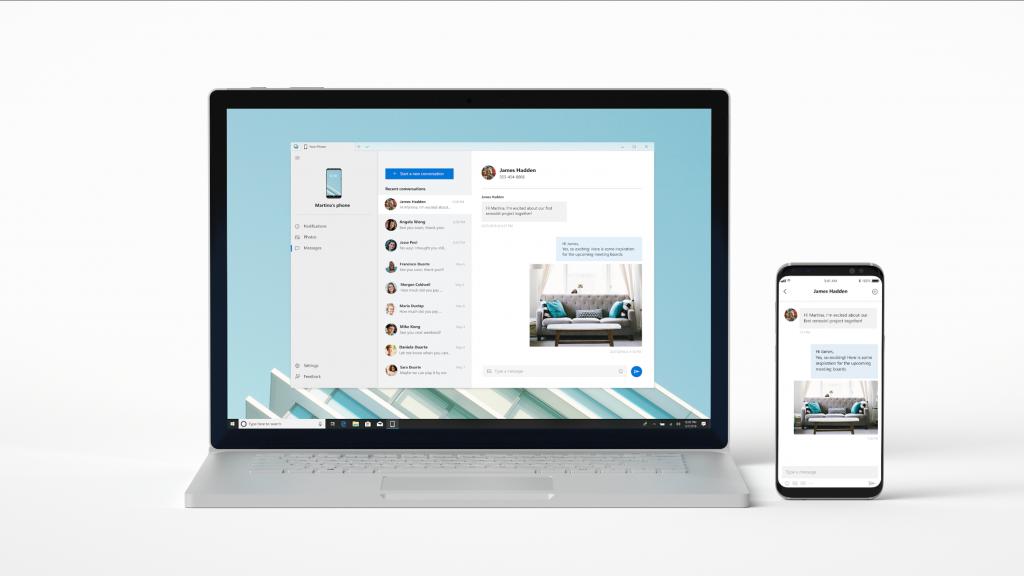 Microsoft Your Phone App führt Synchronisation über mobile Daten ein