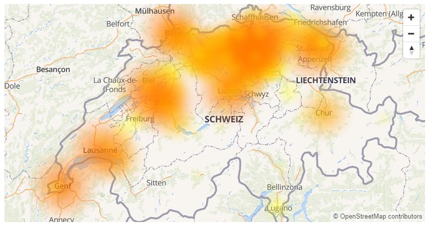 Update: Schweizweite Internet-Störung bei Sunrise behoben