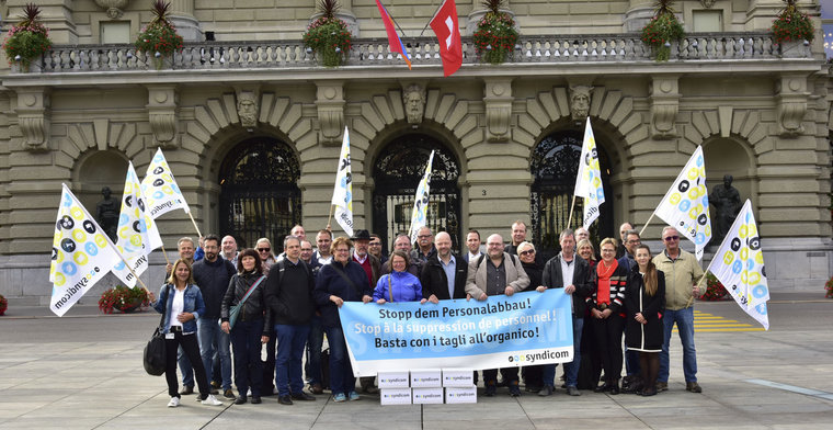 Swisscom-Mitarbeiter wehren sich gegen Abbaupolitik