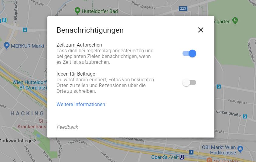 Google Maps erhält Zeitplanungsfunktion