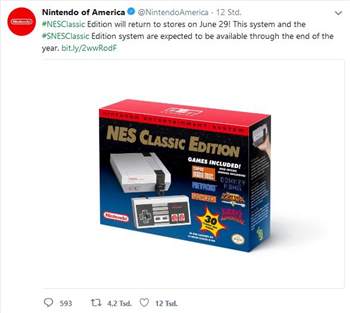 Nintendo bringt NES Classic Mini ein zweites Mal auf den Markt