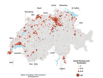 Neue Studie zur Schweizer Start-up-Landschaft