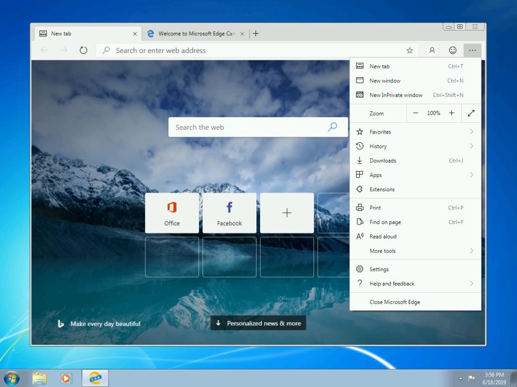 Microsoft veröffentlicht Chromium-Edge als Vorabversion für Windows 7 und 8.1