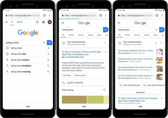 Google Activity Cards zeigen Suchergebnisse aus der Vergangenheit