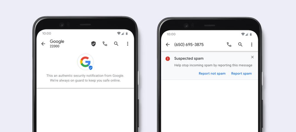 Google lanciert Verfied SMS und Spam Protection