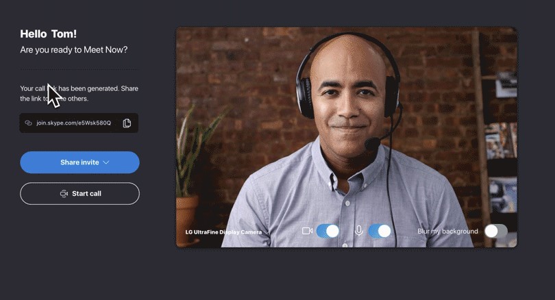 Skype 8.55 ermöglicht Meetings mit Nutzern, die kein Skype haben