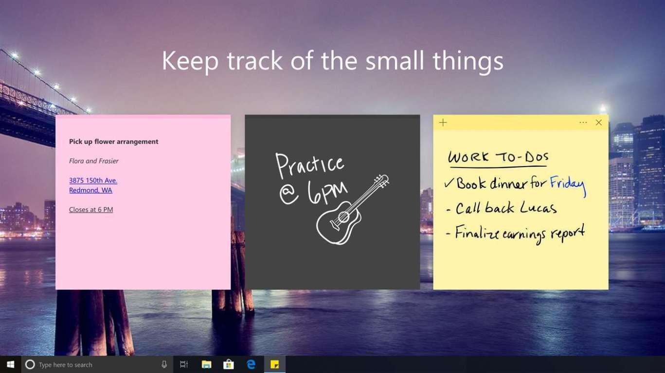 Sticky Notes für Windows 10 erhält Update