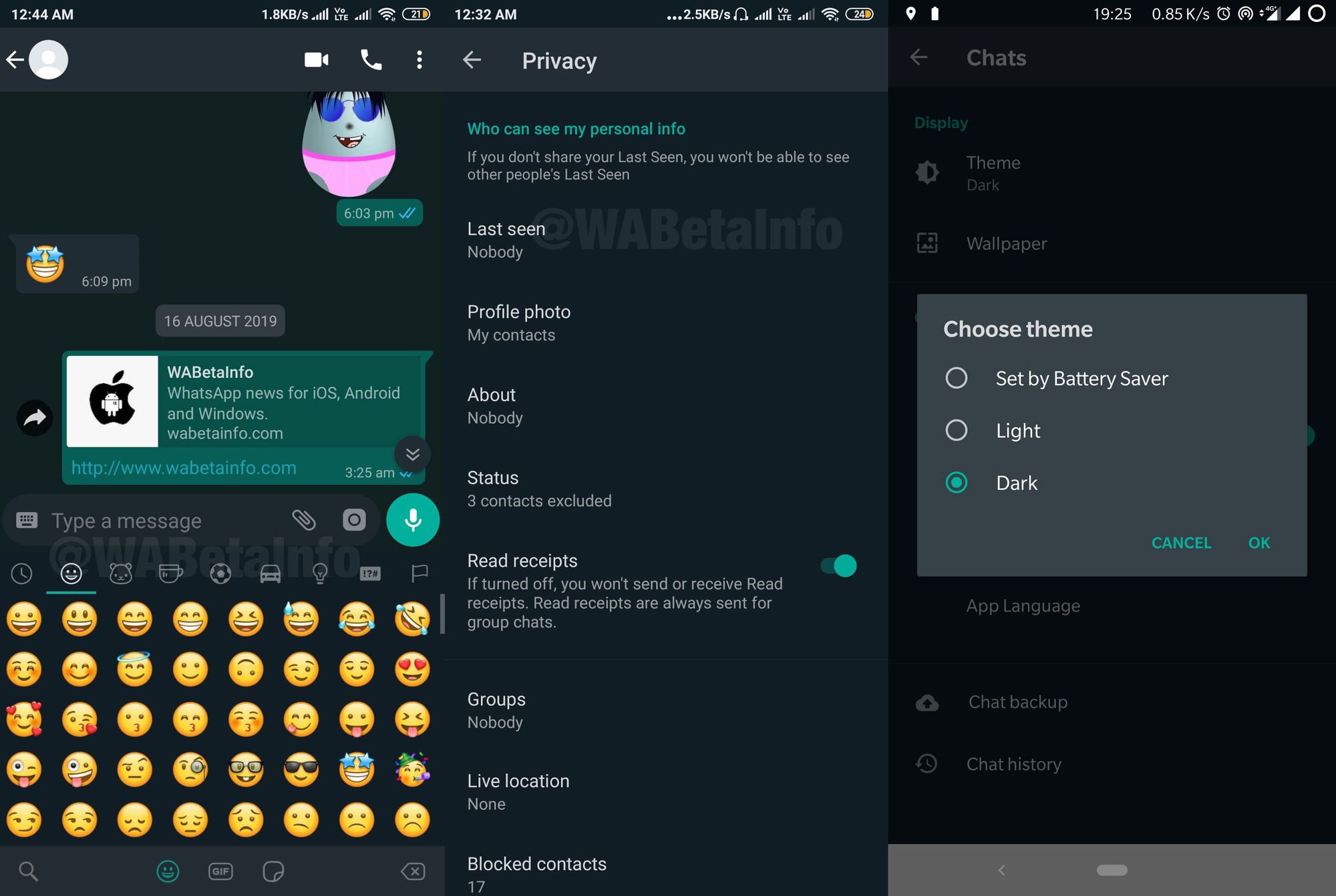 Whatsapp-Beta bringt Dark Theme für Android