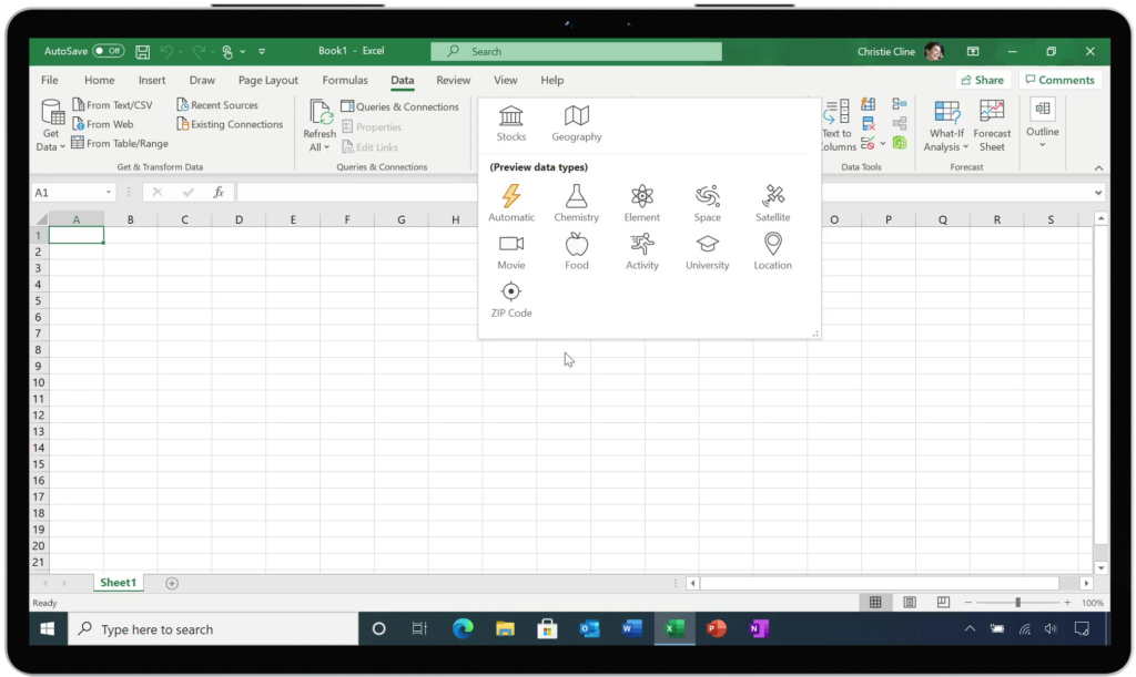 Nutzer können neu eigene Datentypen in Excel integrieren