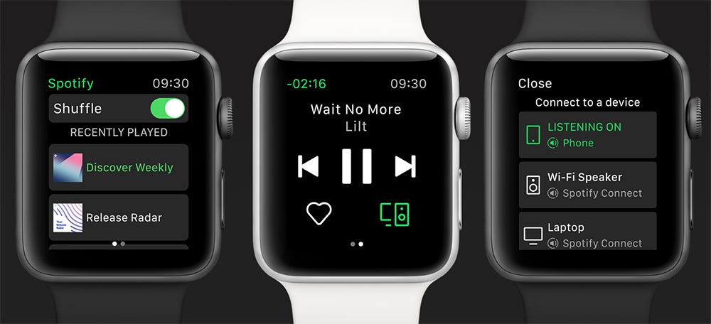 Apple Watch streamt Spotify direkt