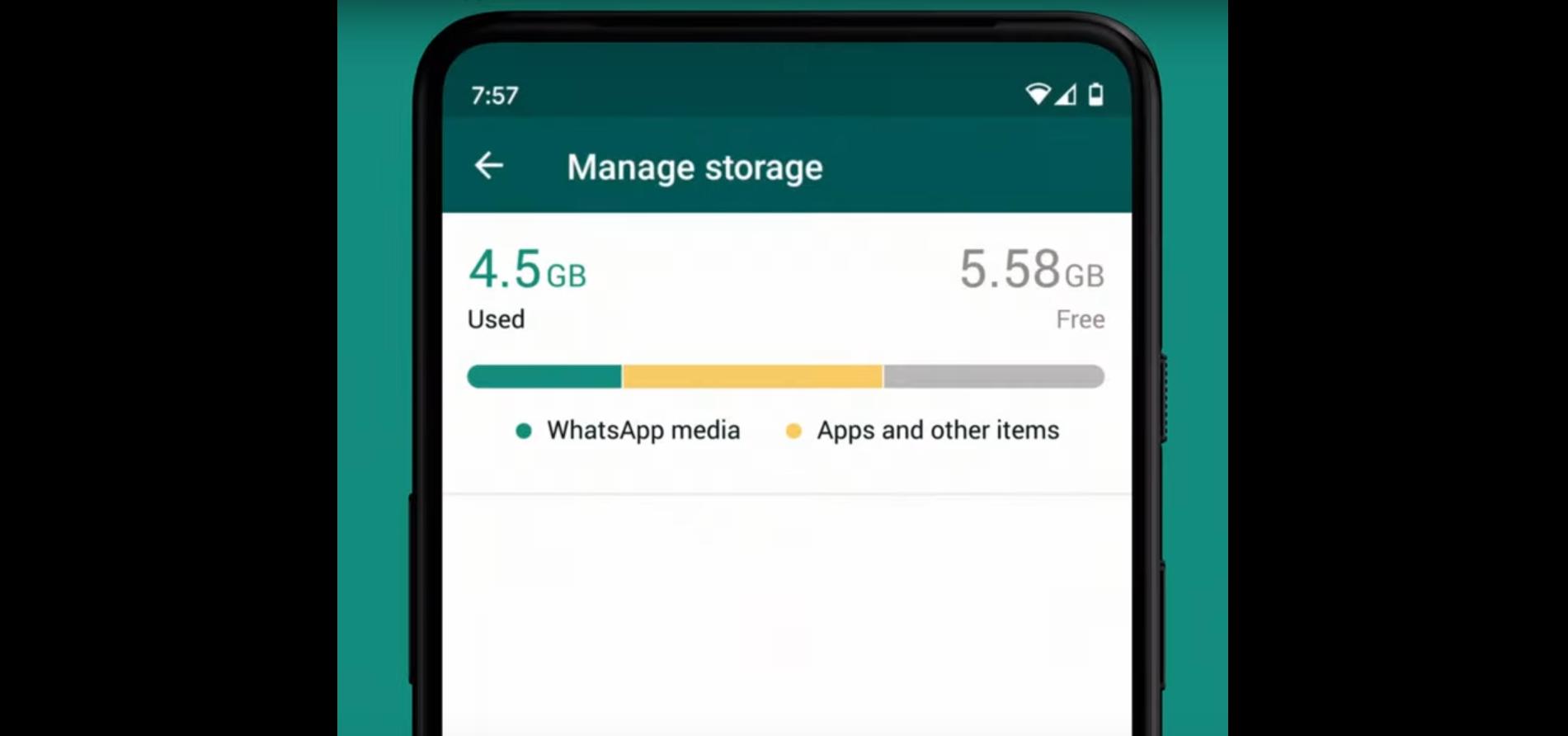 Whatsapp integriert Speicher-Management-Tool