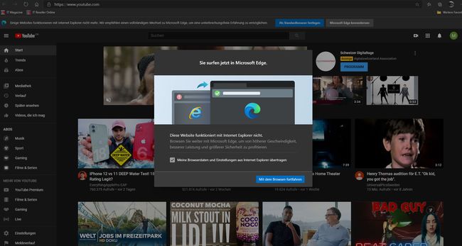 Microsoft beerdigt Internet Explorer - Youtube und über 1000 weitere Sites nicht länger zugänglich