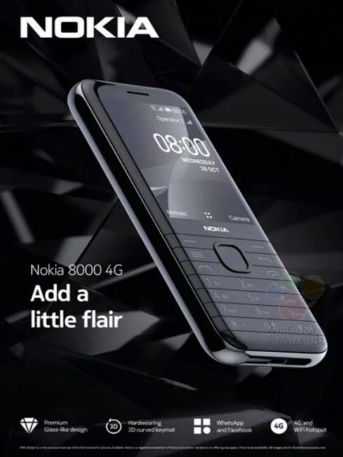 Nokia 8000 4G: HMD bringt neue Version des Handy-Klassikers