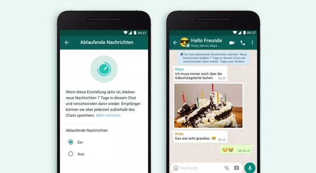 Whatsapp führt selbstlöschende Nachrichten ein