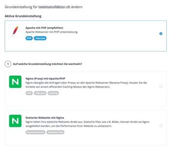 Hostpoint mit Parallelbetrieb Apache/Nginx im Shared Hosting