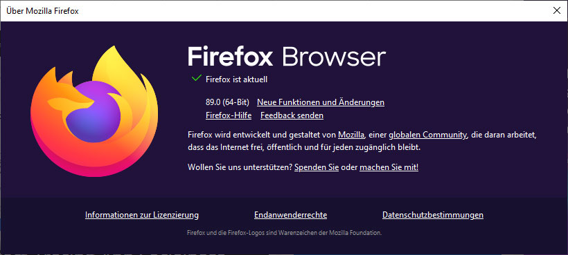 Firefox 89 im neuen Design zum Download bereit
